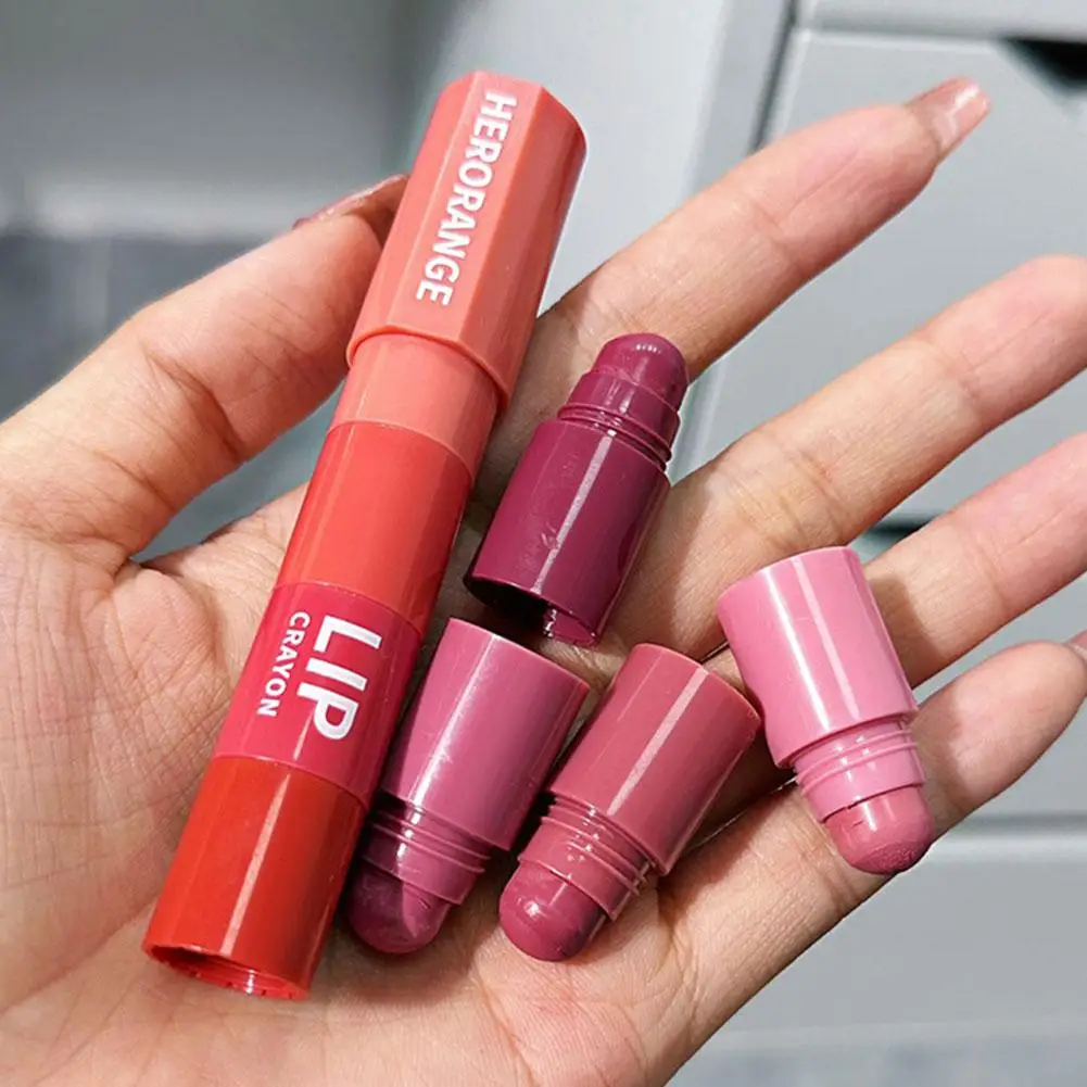 

4Colors Eyeshadow Pencil Kit Velvet Matte Pigment Shimmer Combination Eye Mini Pen Makeup Highlight Pink Brown Cosmetic Sha K3O6
