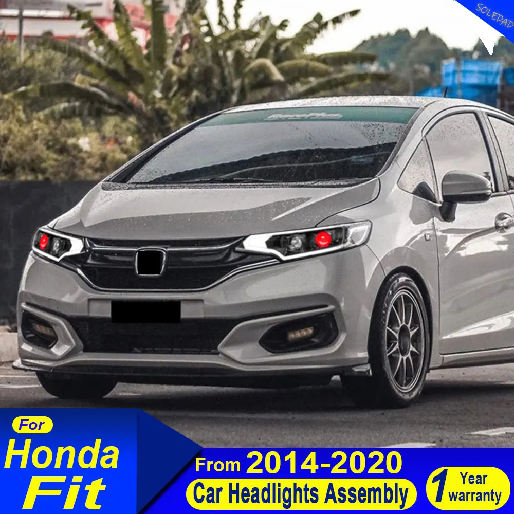 

Car Headlights For Honda FIT JAZZ 2014-2020 DRL Daytime Run Lights Head Lamp Bi Xenon Fog Lights Car Accessory Plug and play