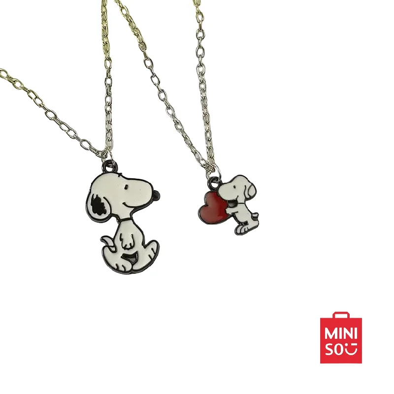 Snoopy Cartoon Creative Kawaii Necklace for Men and Women, Couple Best Friend, Parent-child Style Sweater Chain, Children's Gift