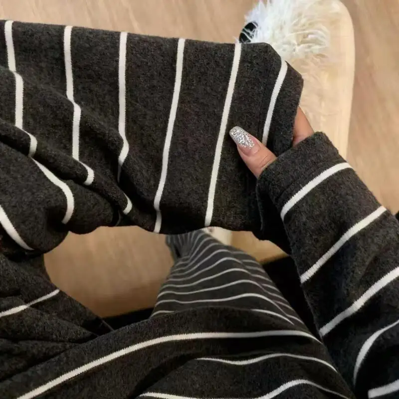 منامة جديدة الكورية نمط الفتيات الطلاب لينة الخريف والشتاء بنطلون بأكمام طويلة ملابس المنزل أسلوب بسيط بدلة دافئة غير رسمية #4