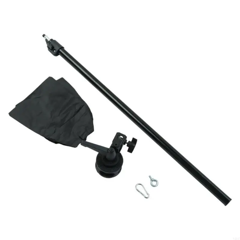 

Extendable Studio Boom Arm for Lighting Fixtures, Includes Sandbag and Universal Stand Connectors Clamp