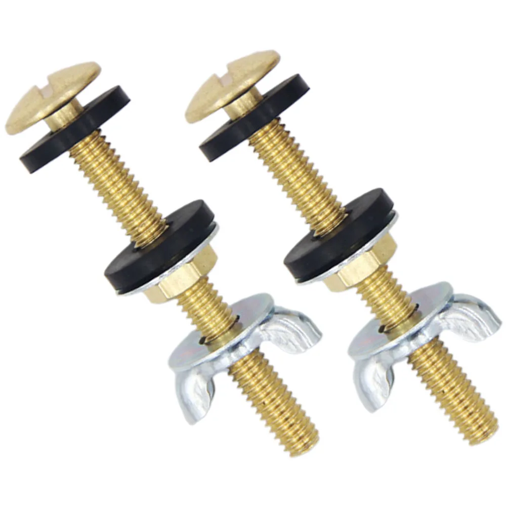 

Water Tank Bolt Sealing Ring Toilet Seat Fixed Lid Screws Parts Lock Washer for Bowl Gasket Universal Bolts Kit