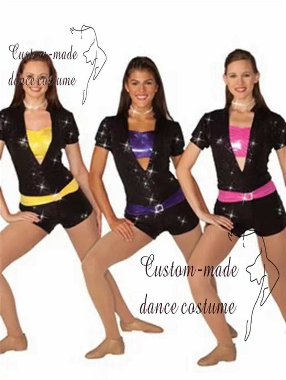 

Stage Performance Wear Dance Costume Jazz Unitard Tap Clothes Modern Competition Suit for Women