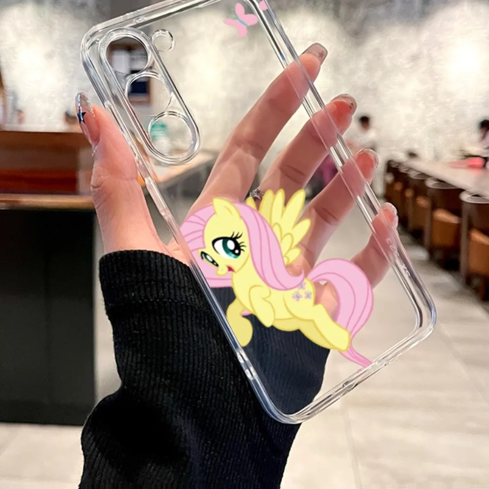 M-My L-Little Pony Cartoon Phone Case For Samsung Galaxy A52 A12 A51 S21 Edge S22ULTRA S23 S20LITE Plus Ultra Transparent Cover