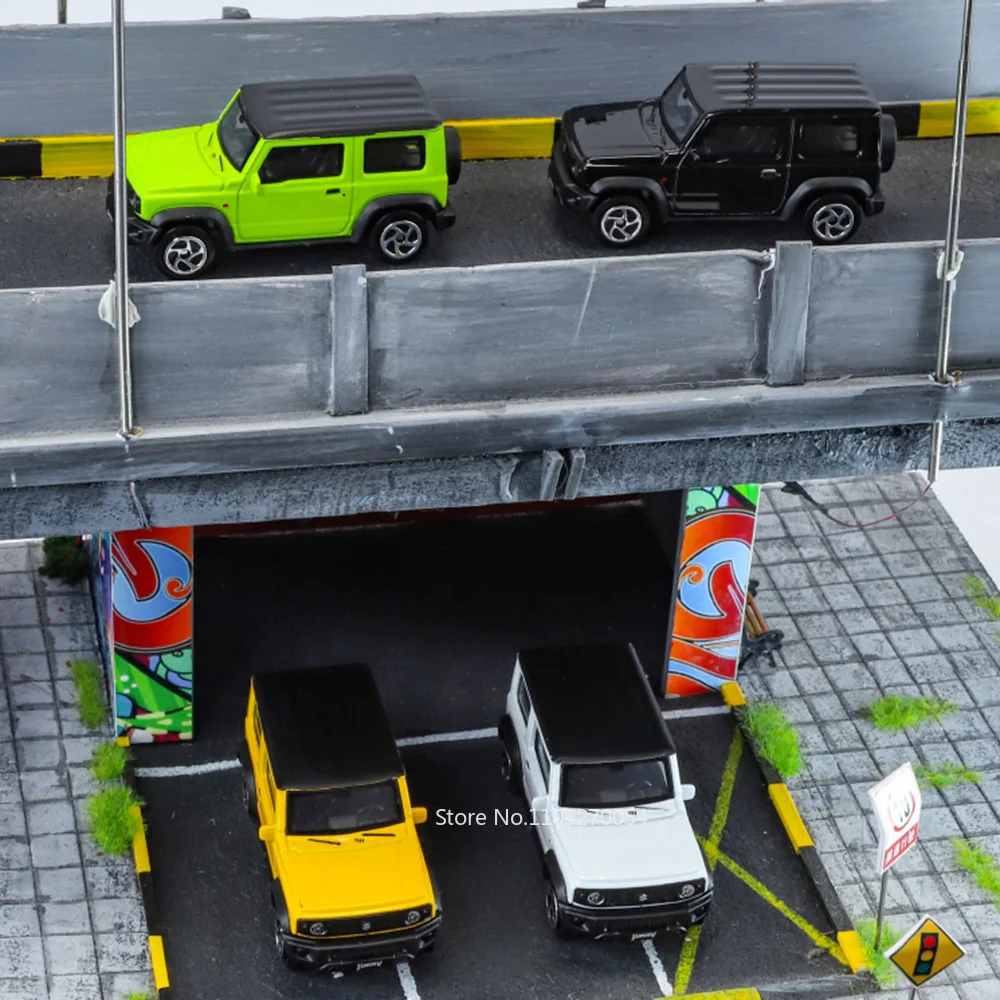 1:52 Suzuki Jimny 2021 Modello in lega Giocattoli Pressofuso Auto Pneumatici in gomma Corpo in metallo Ruote Scivolo Avanti Veicoli in miniatura Festival Regalo