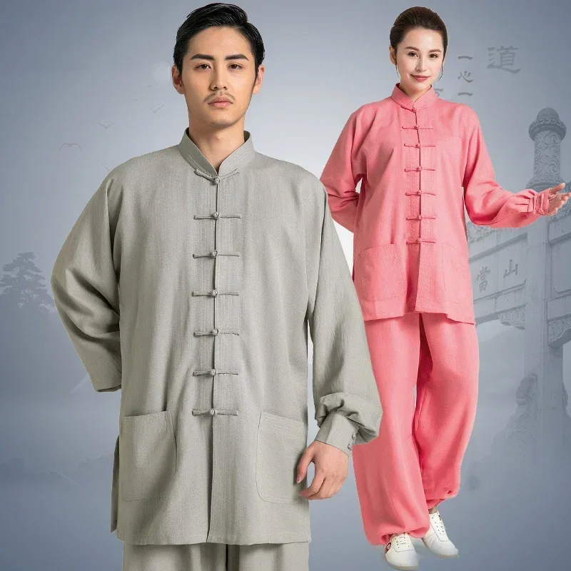 Martial Art Uniform Tai Chi Clothes Wushu Clothing Kung Fu Dress Multicolor Unisex Women And Men Kun Master 2023 New Style