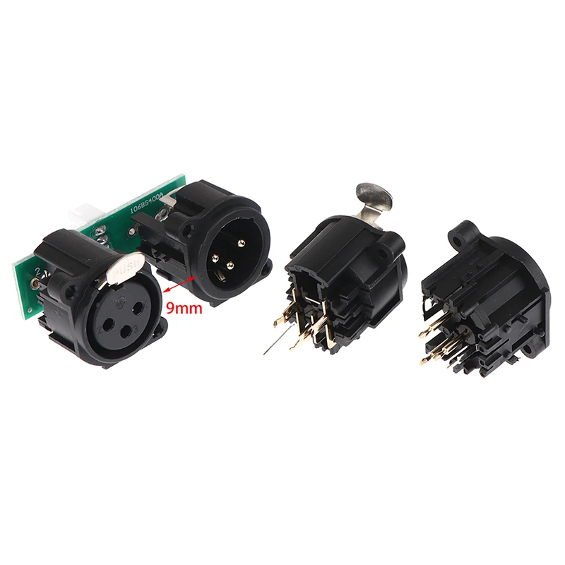 1/2pcs Stage Beam Lighting Device Accessories Three Core XLR Socket With Signal Board /XLR Socket With The PCB Pannel