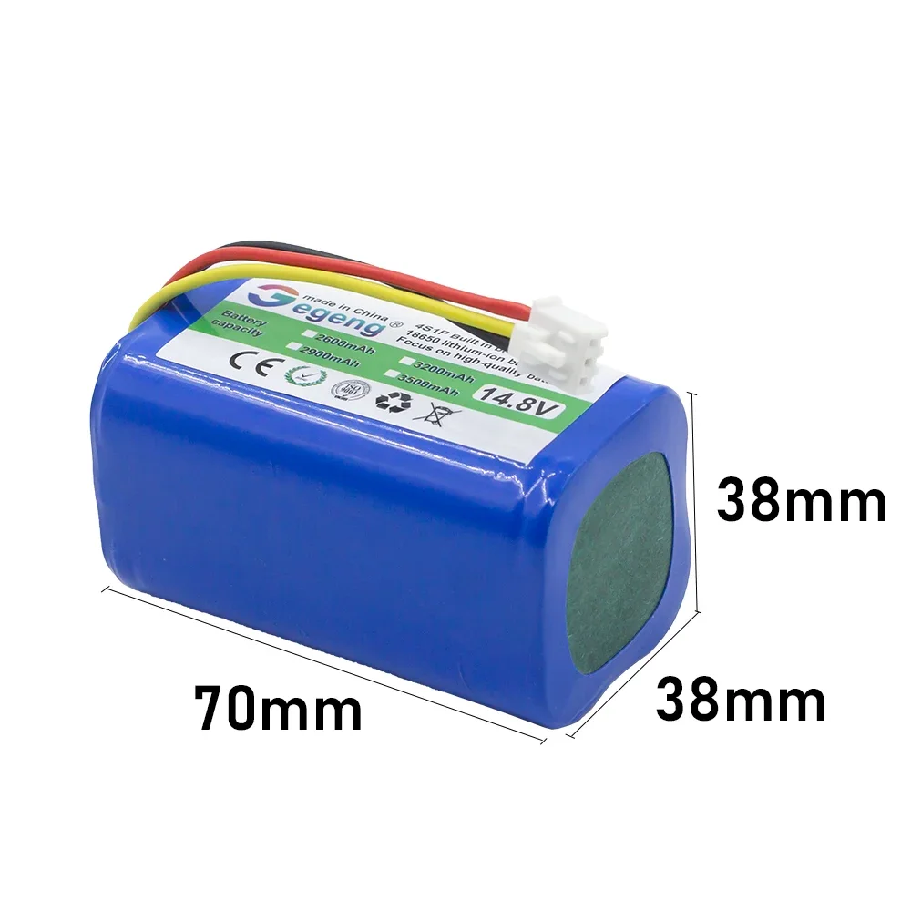 14.8V 2600mah 3500mAh Battery for Liectroux C30B E30B, for Proscenic 800T, 830P, 820P, 820T,820S Vacuum Cleaner Li-ion 14.4V