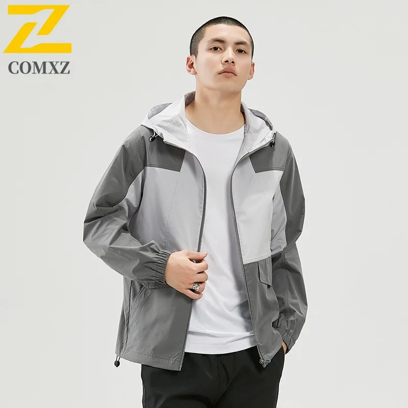 

Мужская ветрозащитная ветровка, весенне-осенняя функциональная спецодежда, спортивная одежда на открытом воздухе, легкая водонепроницаемая куртка в уличном стиле