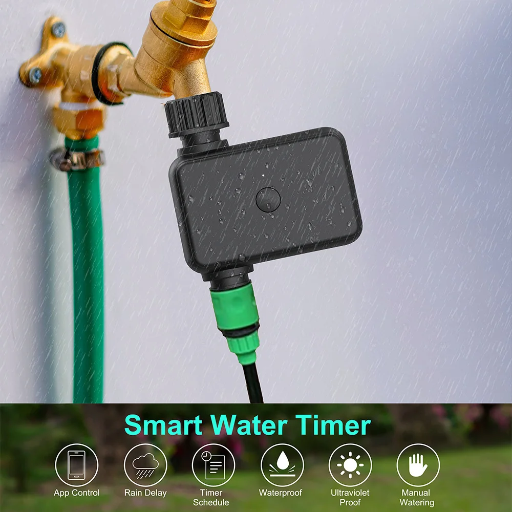 1-way WIFI/Bluetooth Compatible Timer Automatic Programming Garden Watering Controller Drip Irrigation System US EU UK AU Plug