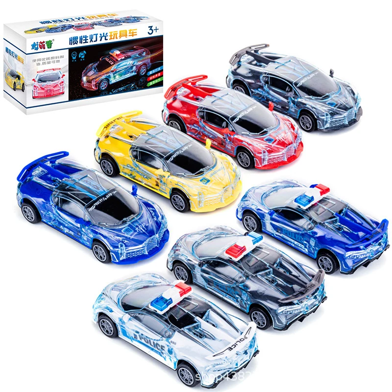 Electric Sound Simulation Sports Car Toy with Glowing Features for Kids, Perfect Boy Gift
