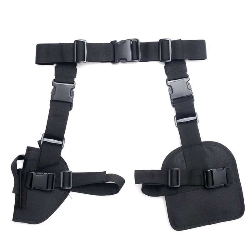 Right Handed Hunting Airsoft Gun Holster with Magazine Pouch Tactical Tornado Leg Holster For Universal Gun