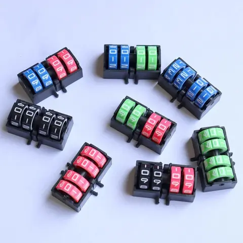 4 Digit Display Board Games Score Counter Adjustable Multi-Function Score Tracker Tally Rotating Mechanism Rotating Number Dials