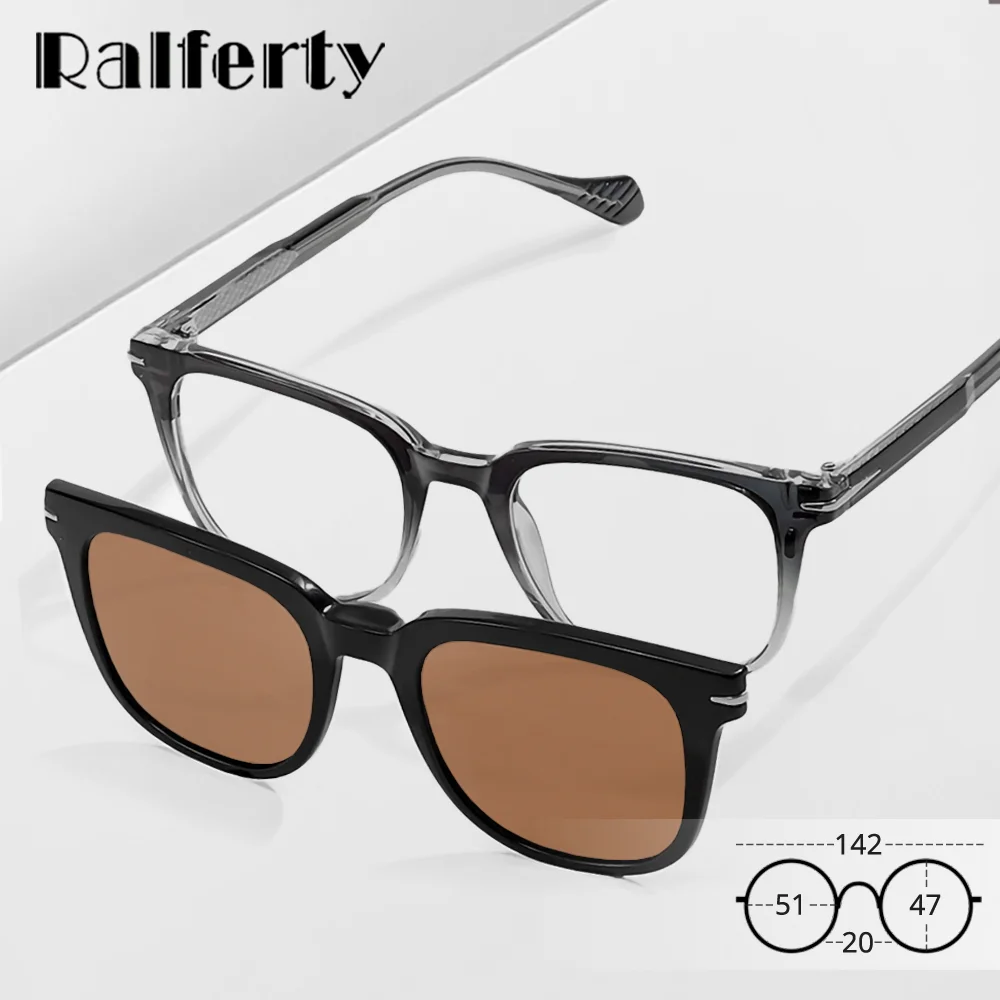 Clip On Glasses Magnetic Sunglasses For Man Classic Square Eyeglasses Frame Women Unisex Computer & Driver Goggles Optical Frame