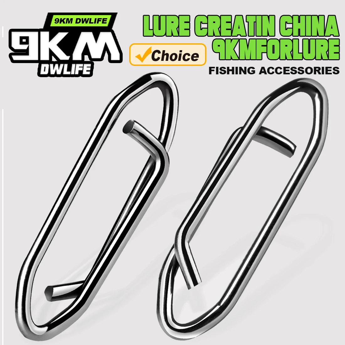Power Fishing Clips 50~200Pcs Saltwater Fishing Snap Stainless Stee Fishing Quick Clips Lure Connector Freshwater Fishing Tackle