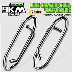 Power Fishing Clips 50~200Pcs Saltwater Fishing Snap Stainless Stee Fishing Quick Clips Lure Connector Freshwater Fishing Tackle