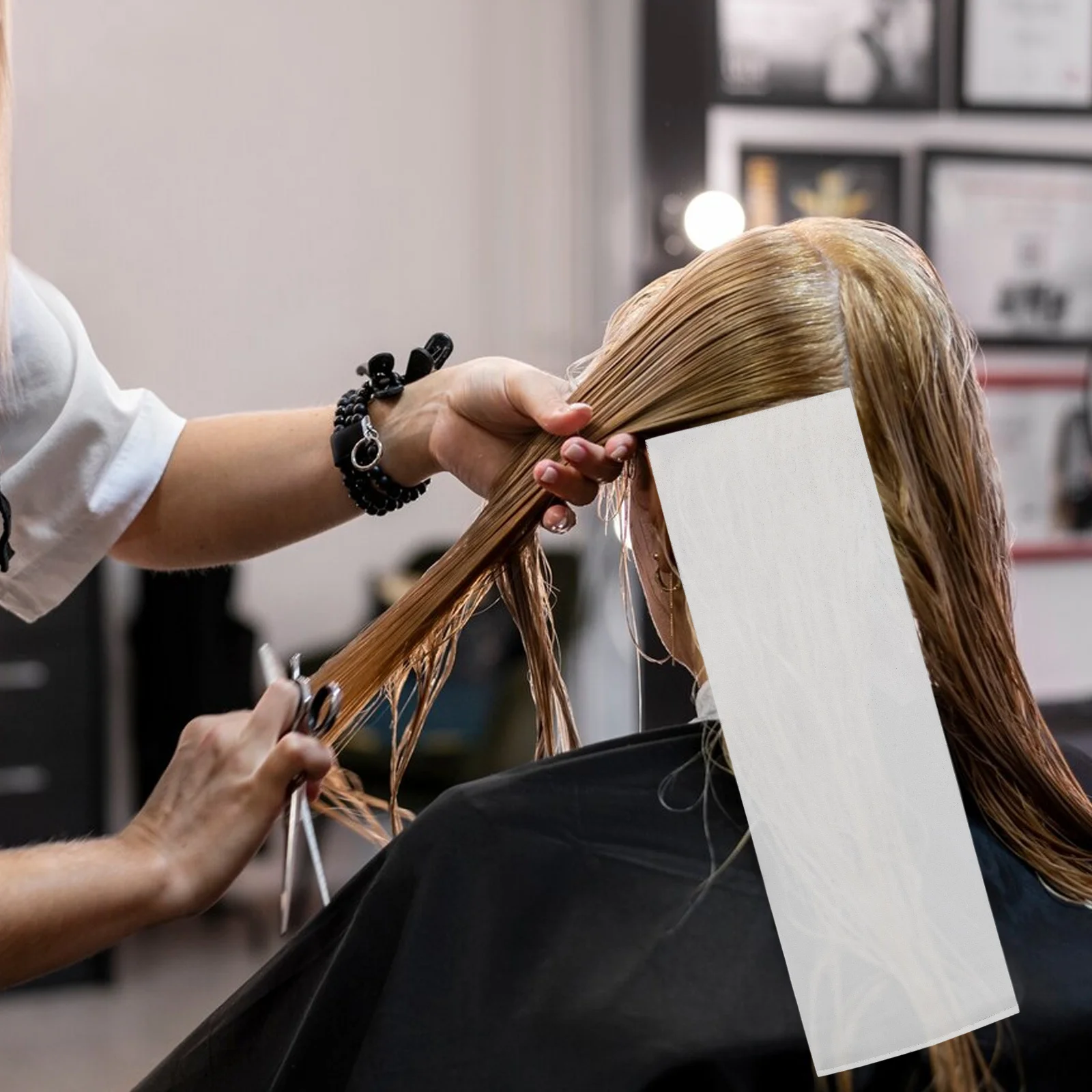 

50Pcs Hair Coloring Sheets Multifunctional Dyeing Strips for Salon Use Easy Application and Results Hair Coloring Strips