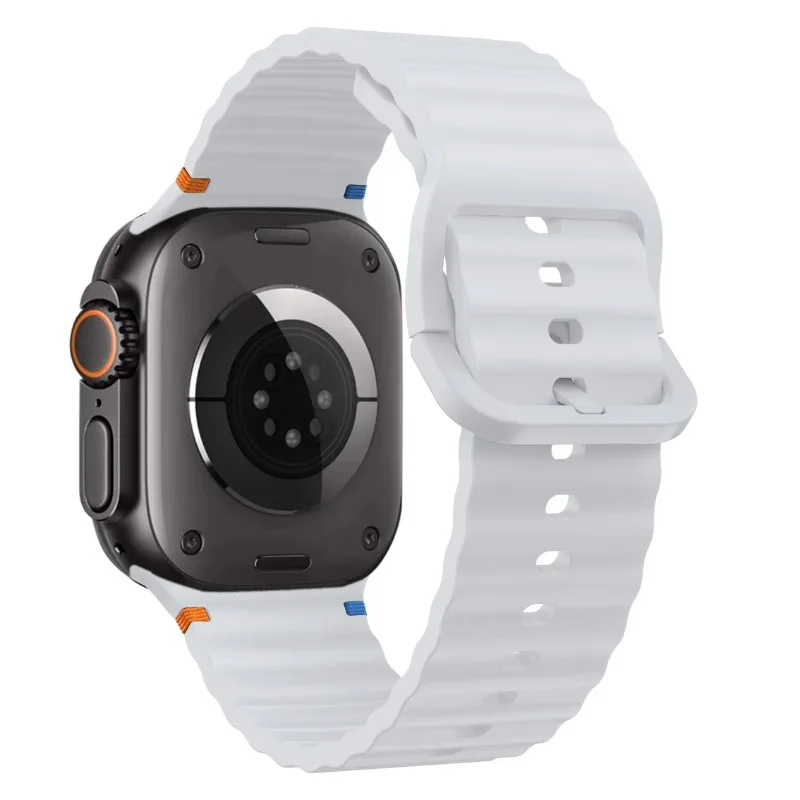 Silikonowy pasek do Apple Watch Series 10 46mm 42mm Ultra 2 49mm Wymienny pasek na nadgarstek iWatch 9 8 7 6 5 4 SE 45mm 41mm 44mm 40mm
