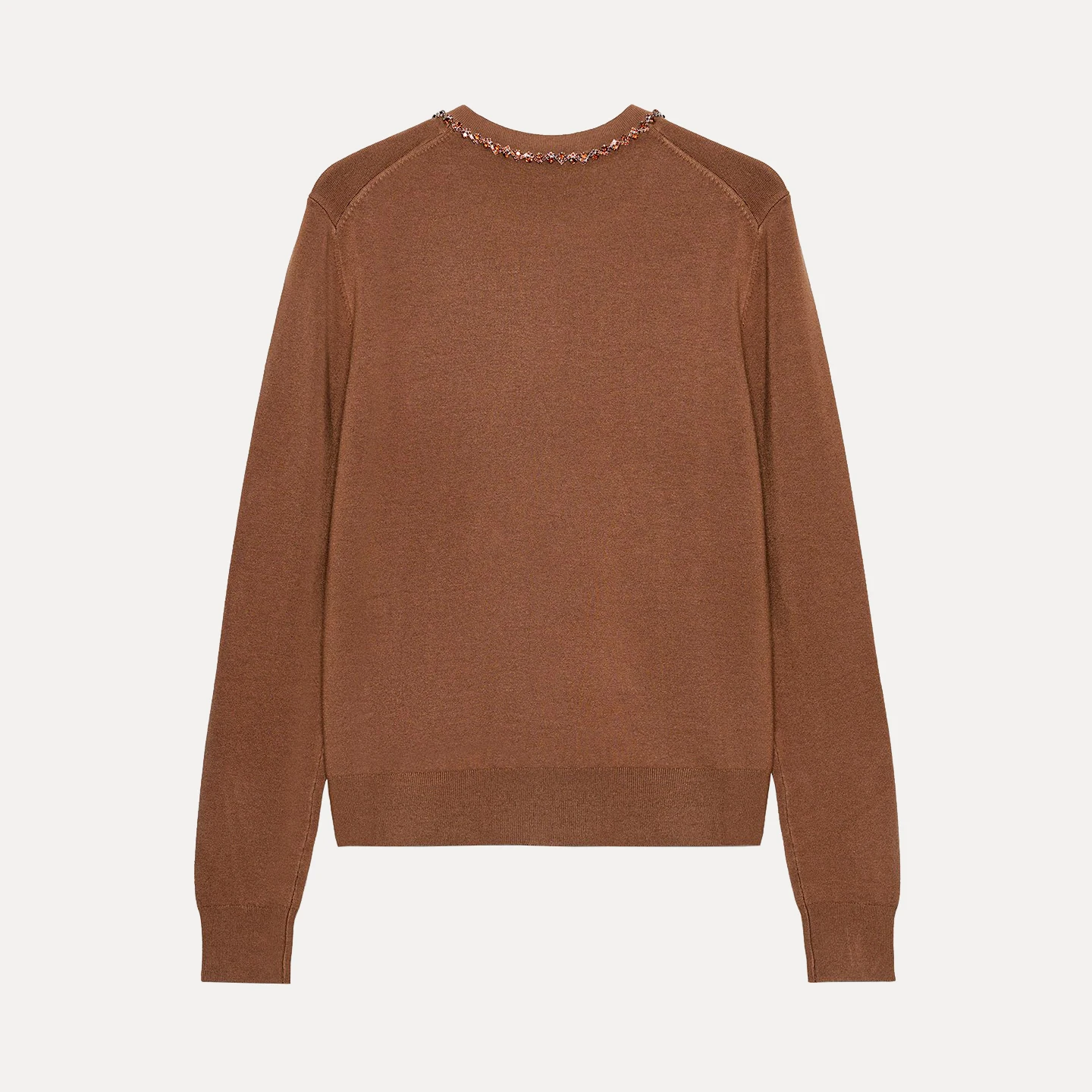 Z Women's Casual Sle Long Sve round Ne Open Cardigan Jewelry Design Faionable Ele Autumn 2025 Knitted Sweater