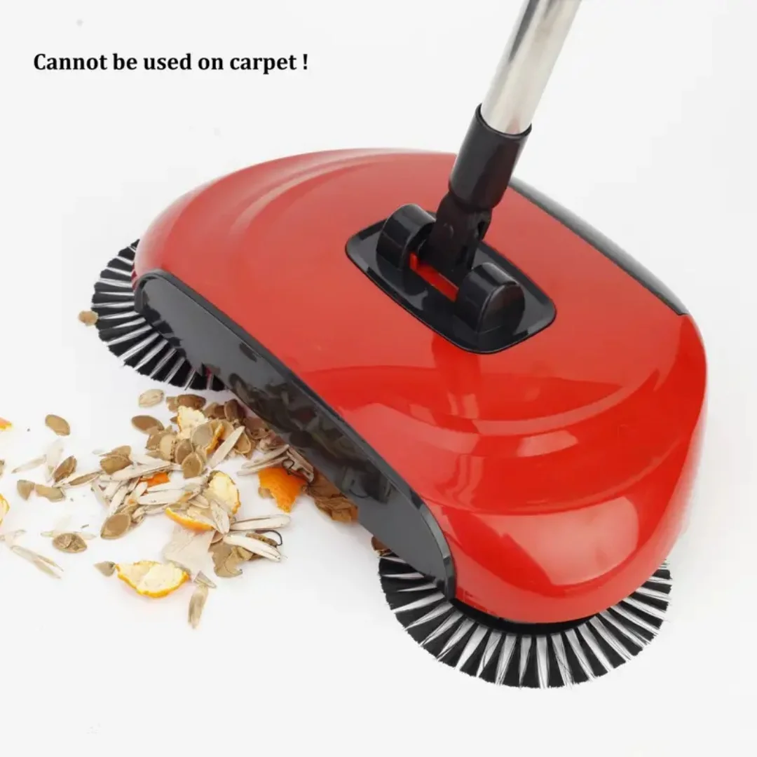 3 In 1 Multifunctional Hand Push Sweeper, Vacuum Cleaner, Hand Push Sweeping And Moping Machine, With 1/2/5/10 Cloth, Cleaning