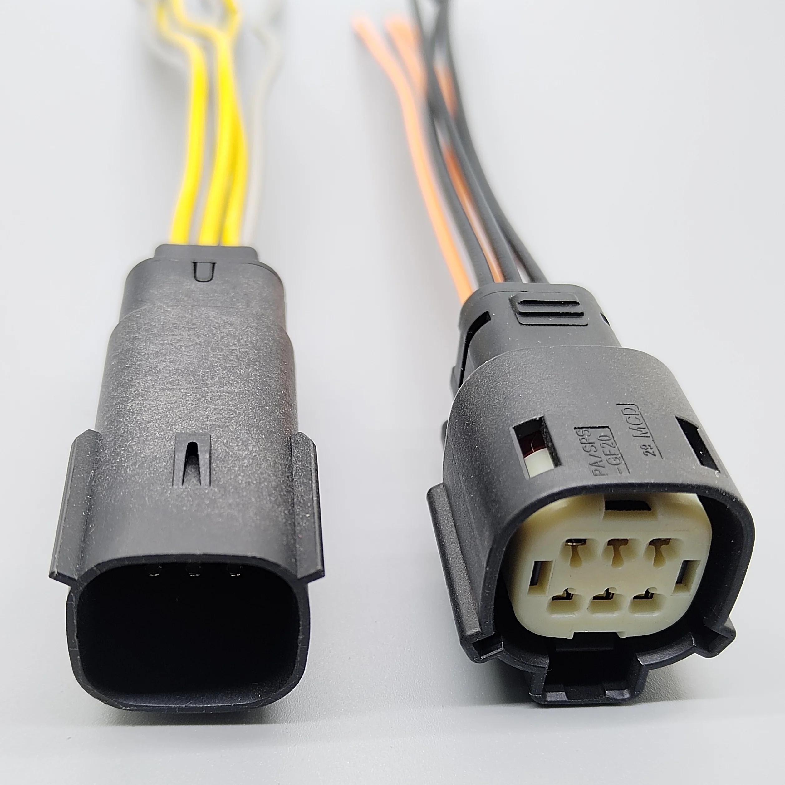 33472-0606 33482-0601 6Way Orange Lock Sealed Plug Set for Universal Vehicles Car Lamp Sensor Wiring Swap car connector