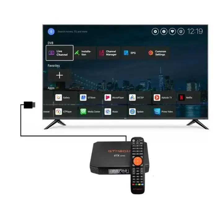 GTMEDIA GTX GT Combo 8K Amlogic S905X3 Android 9.0 Satellite Terrestrial +DVB-S2X/T/T2/C/C2 ATSC-T ISDB-T CA CI vs mecool kt1