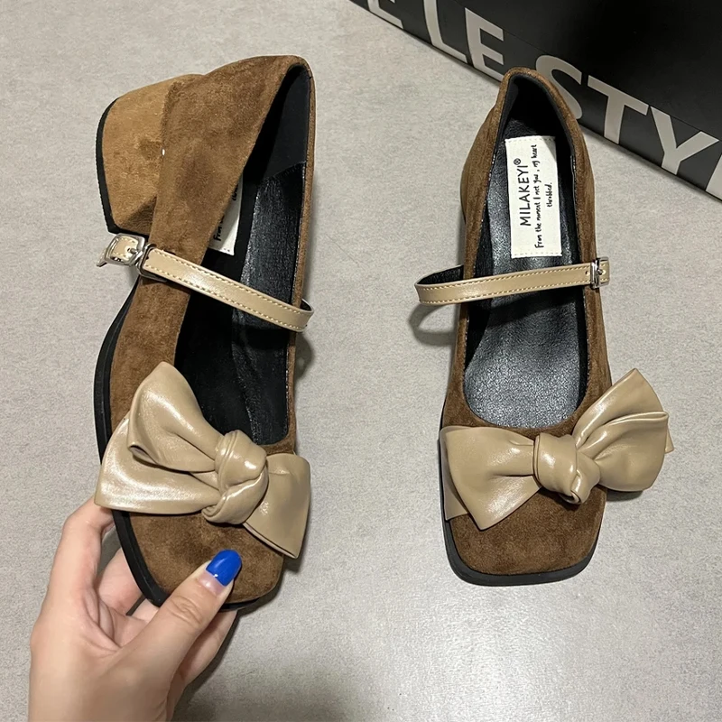 

Bow Women Mary Jance Shoes Fashion Dress Lolita Luxury Shoes Designer Women Pumps 2025 New Elegant Party Loafers Zapatos Mujer