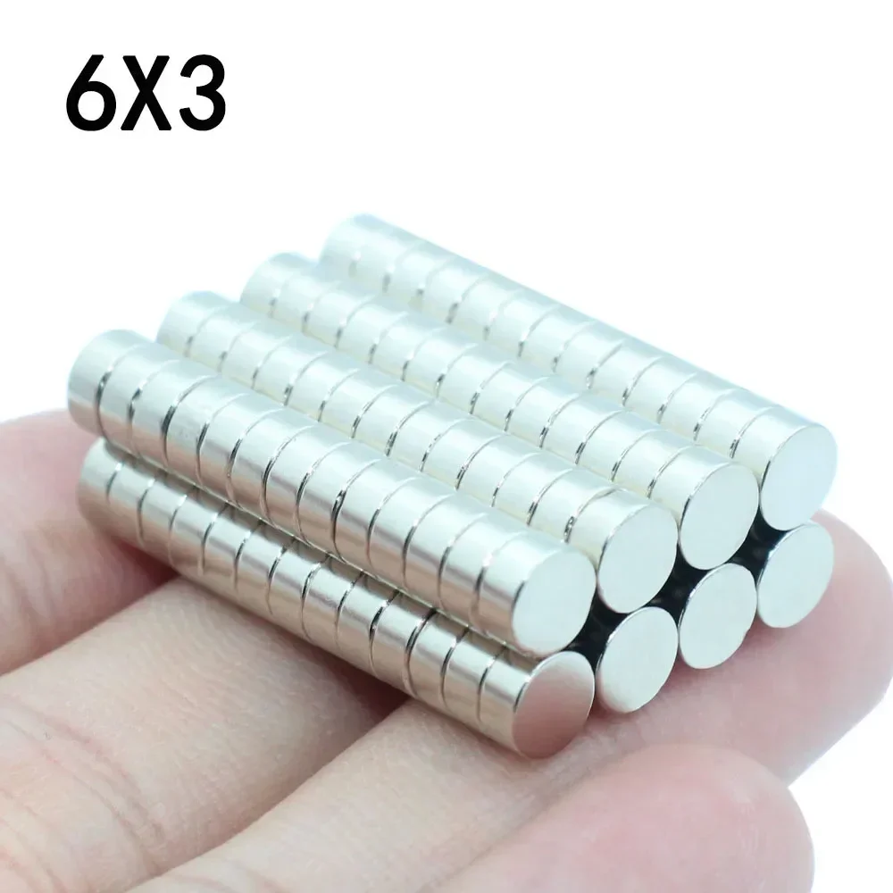 10/20/30/50/80 Pcs 6x3 Neodymium Magnet 6mm x 3mm N35 NdFeB Round Super Powerful Strong Permanent Magnetic imanes Disc 6*3