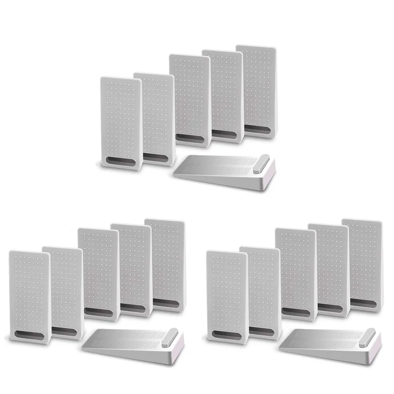 

AT44-18 PCS Door Wedge Rubber, Door Stopper, Heavy Duty Slip-Resistant And Stackable Door Holders