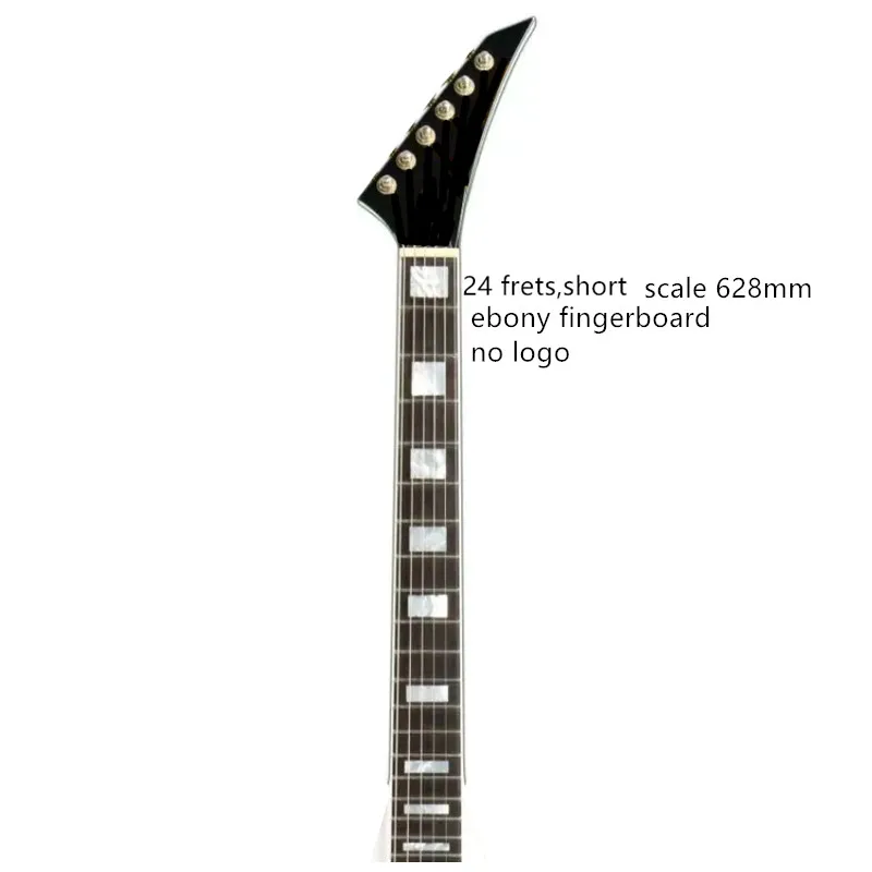 24frets guitar neck  maple with ebony fingerboard no logo image 2