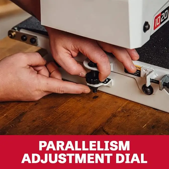 NOVA Lixadeira de tambor de bancada de 10 polegadas, 10 FPM, 1 HP, 1Ph 115V (JWDS-1020)