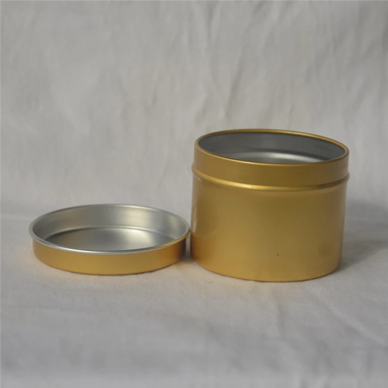 100pcs 100ml Salve Aluminum Metal Cylinder Tin Cans Tea Candy Case Ointment Empty Soy Candle Jar for Hair Pomade Wax