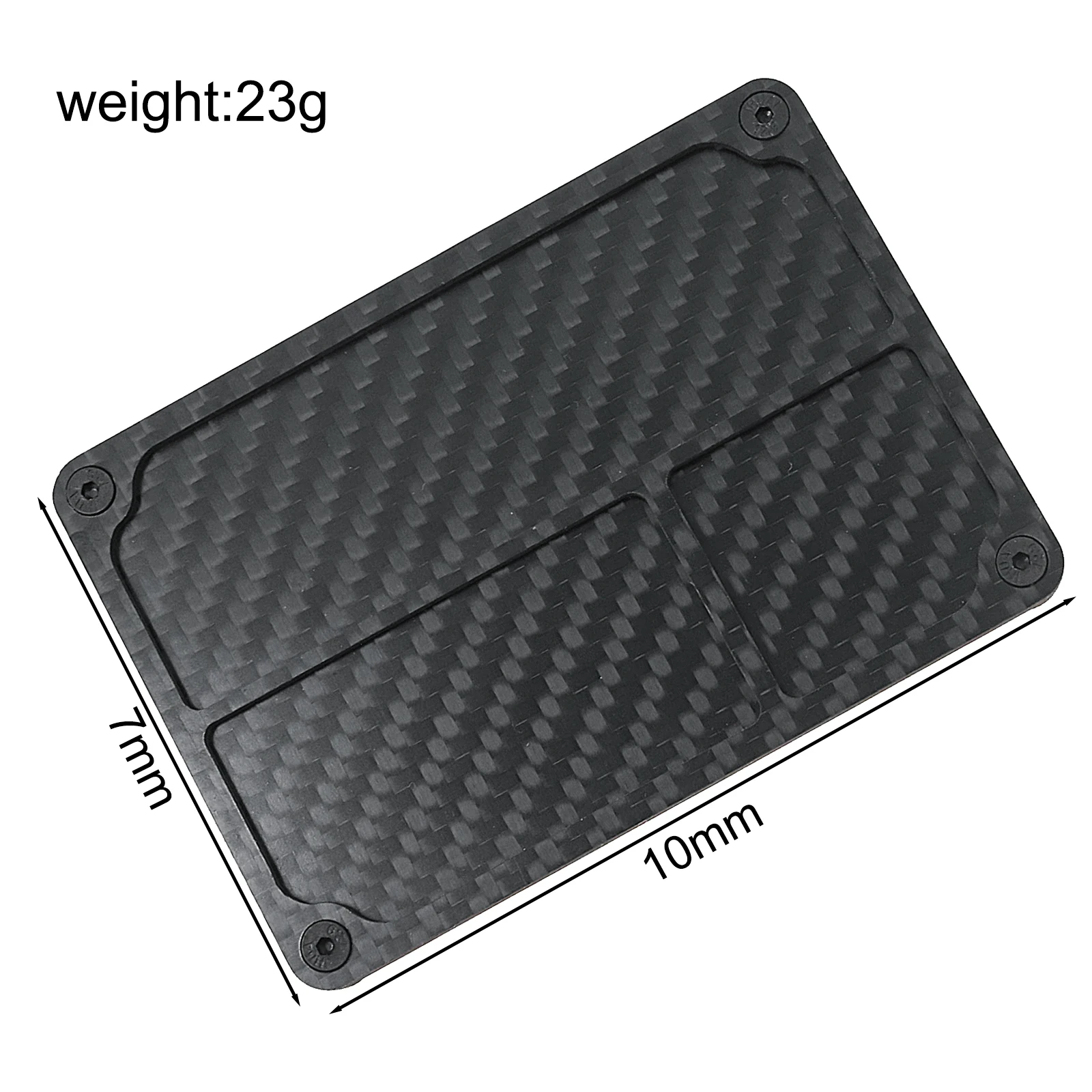 Portable Carbon Fiber RC Screw Tray Parts Storage Plate RC Racing Pit Tool For RC On-Road Off-Road Vehicle Accessories