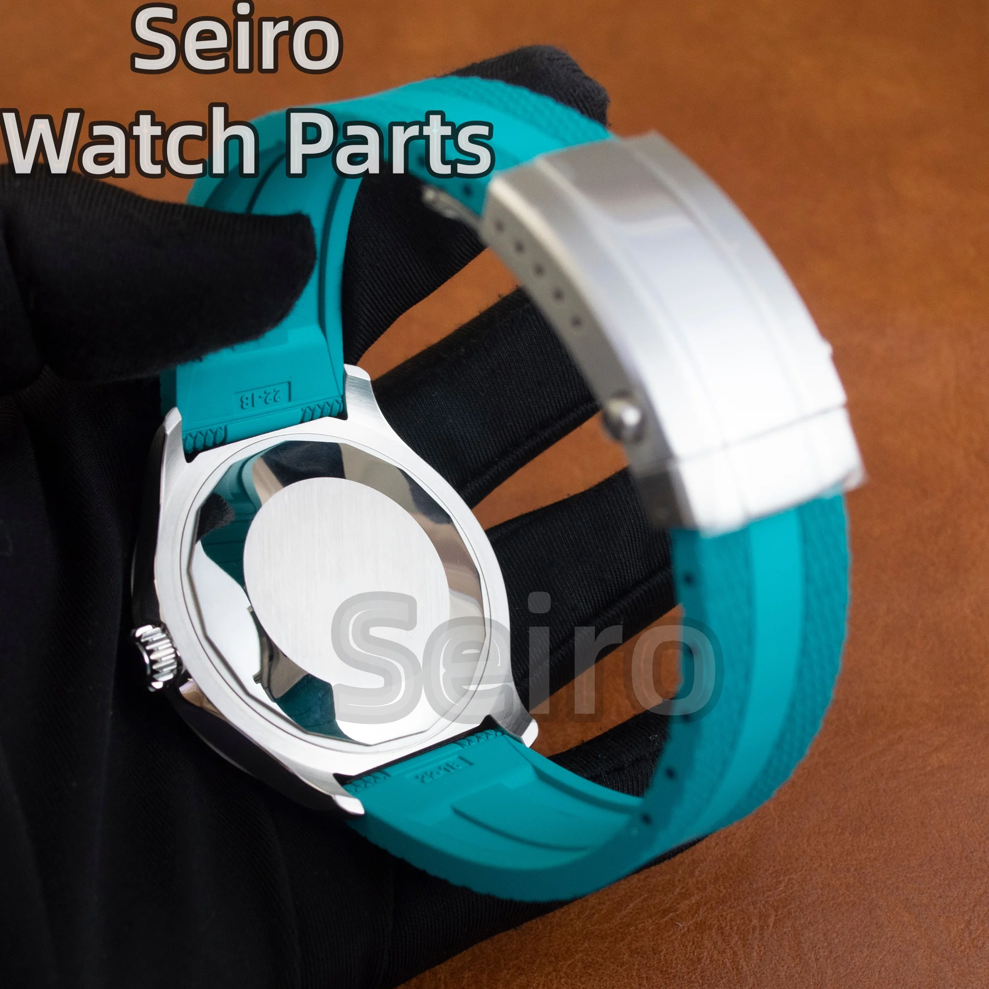 for Superocean NH35 Case Dial Hands Rubber Strap 200m Waterproof Dive Watch Men Case NH35 NH36 Automatic Movement Accessories