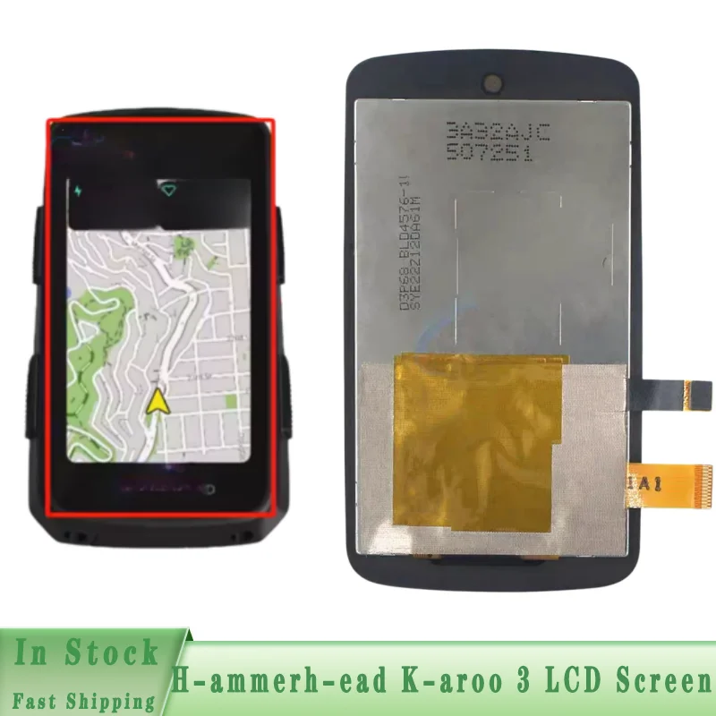 For H-ammerh-ead K-aroo 3 LCD Screen Replacement GPS Bike Computer Display  Repair Parts Cycling Navigation Device Accessories