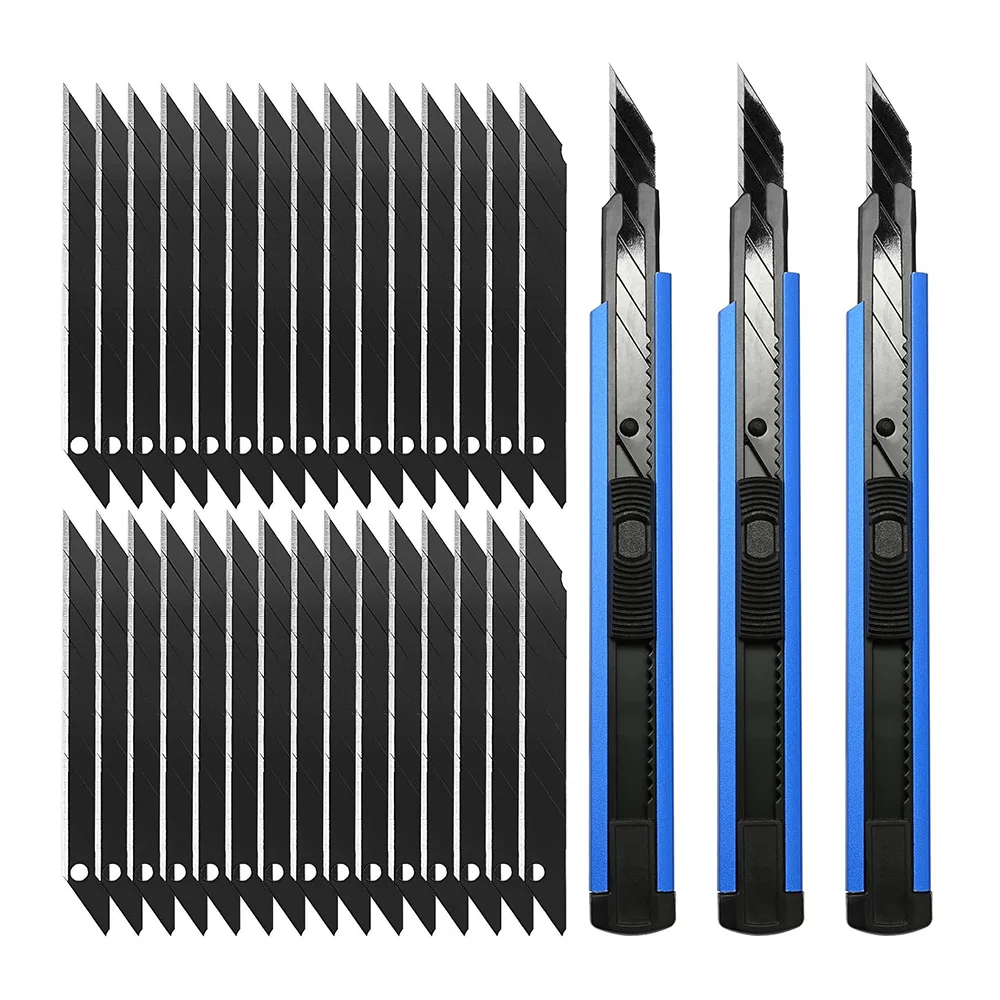 NeoWrap Car Wrap Vinyl Cutter Retractable Knife Spare Blade 9 mm 30°Aluminium Handle Car Wrap Film Knife Vinyl Cutting Tool