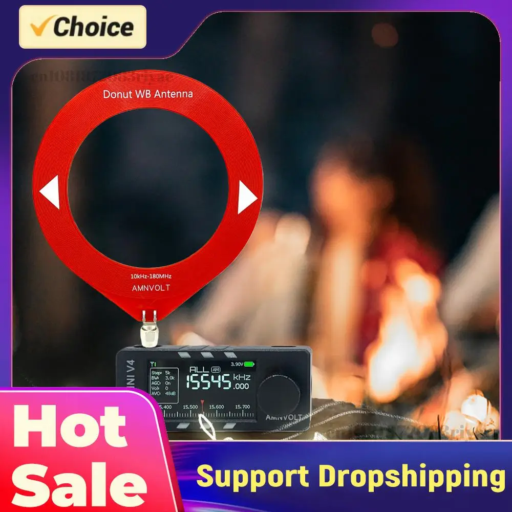 

Портативное AM/FM-радио AMNVOLT V4 ATS MINI с усилителем для наушников и 1,9-дюймовым IPS-экраном для прогулок, походов и кемпинга