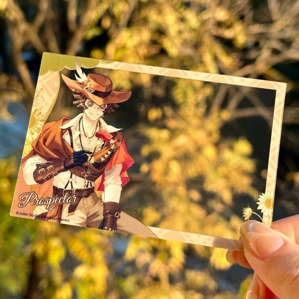 Identity V Periphery Transparent Card Journalist Prospector Entomologist Novelist Gu Mei Props Photo Check in Photo Card Gifts