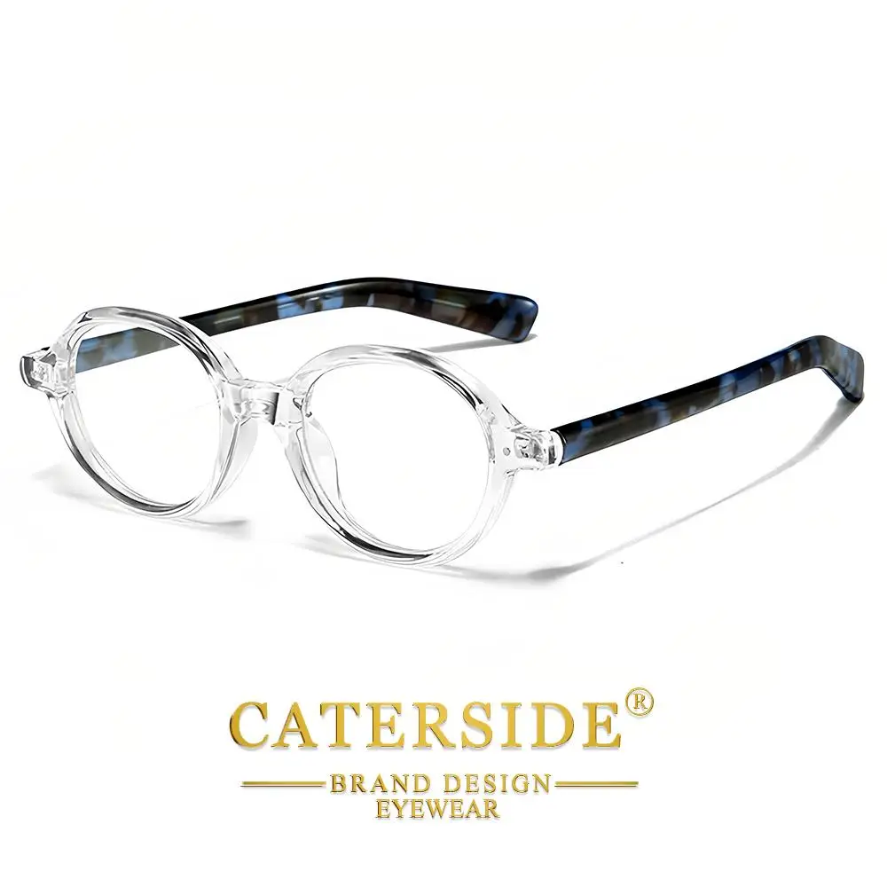 CATERSIDE Retro Damen Anti-Blaulicht-Brille Hochwertige Tr-90 Ovaler Rahmen Herren Outdoor Business Freizeit Urlaub Geschenkbrille – Detail 7