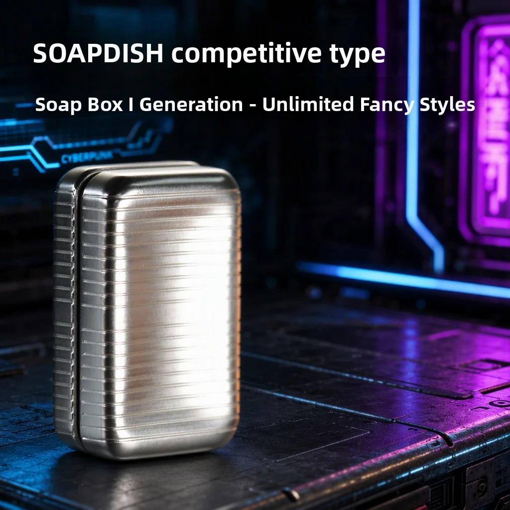 Soap Shape Gen 2 Infinite Travel EDC Slider, Metal Fidget Toy, Stress Relief Hand Gadget