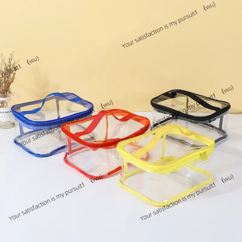 New Transparent Storage Bag Pouch with Zipper Carry Handle for Lego Small Building Blocks Toy Home Organization Outdoor Travel