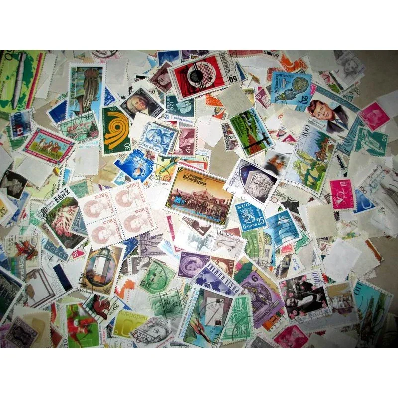 100 Pieces Foreign Stamps, Write-off Stamps or New Stamps Random From All Over The World, Love To Collect, Commemorative Stamp