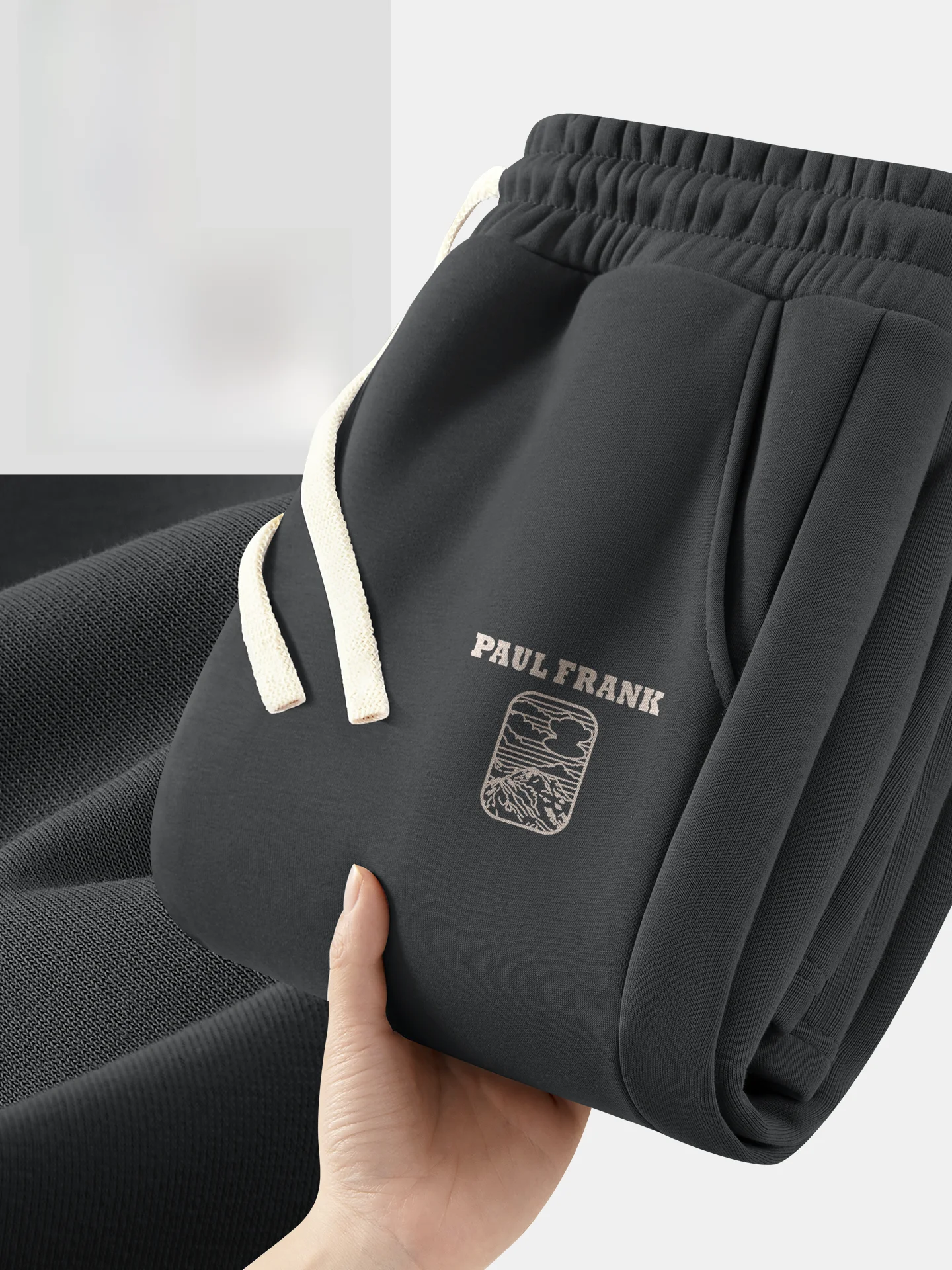 

Men's Straight Leg Sweatpants Deep ey Dstring Casual Trousers American Sle Polyester Cotton Blend