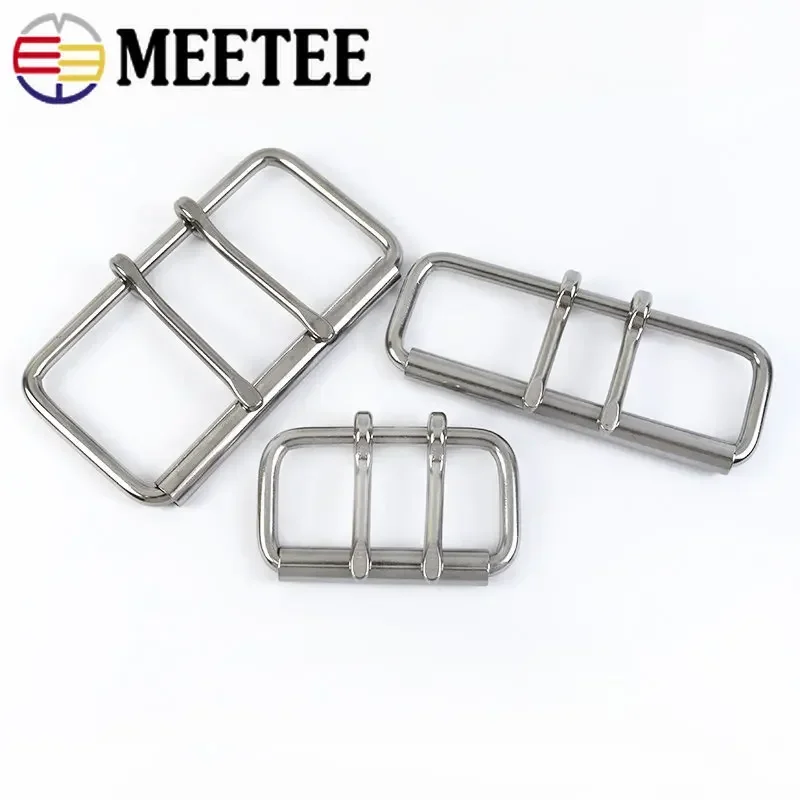 1PC ID52/60/102mm Stainless Steel Double Needle Belt Buckle Anti-allergy Metal Pin Buckles Head DIY Bag Hardware Accessories