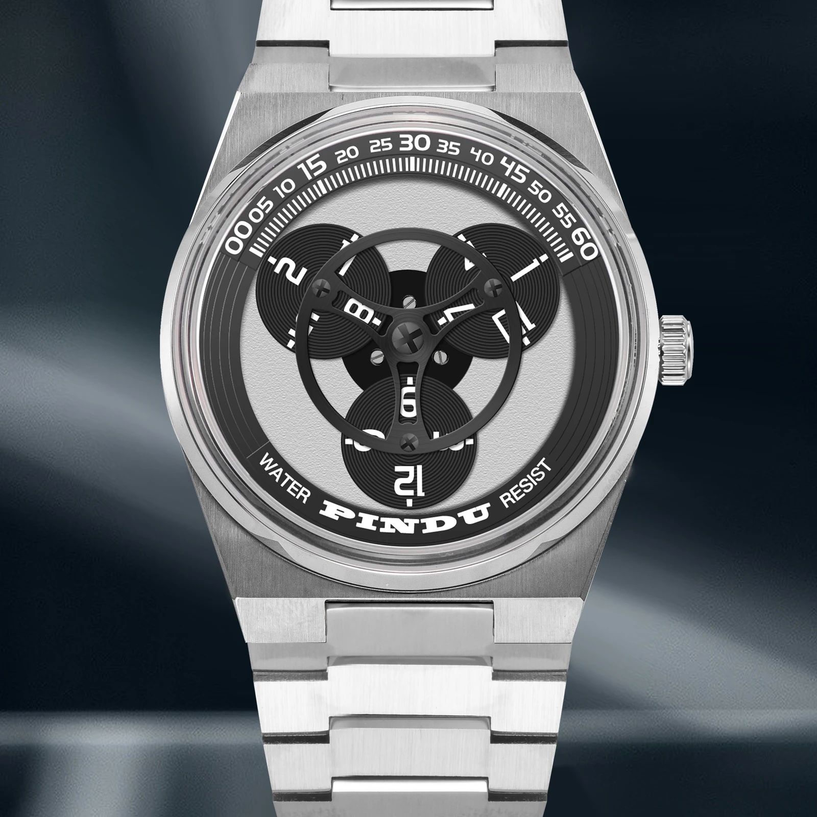 PINDU Design New TOP-Luxury Mechanical Watch Men Sapphire Mirror Miyota 8215 Movement Waterproof Stainless Steel Automatic Watch