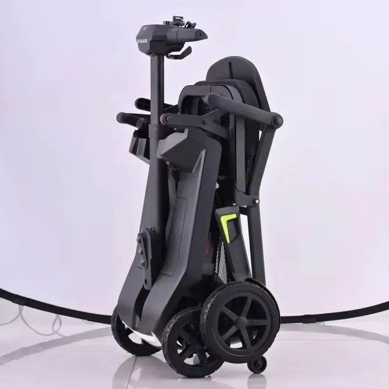 Portable Electric Mobility Scooter 4 Wheel Lightweight Folding Travel Device for Seniors Compact Ultra Light Power Chair