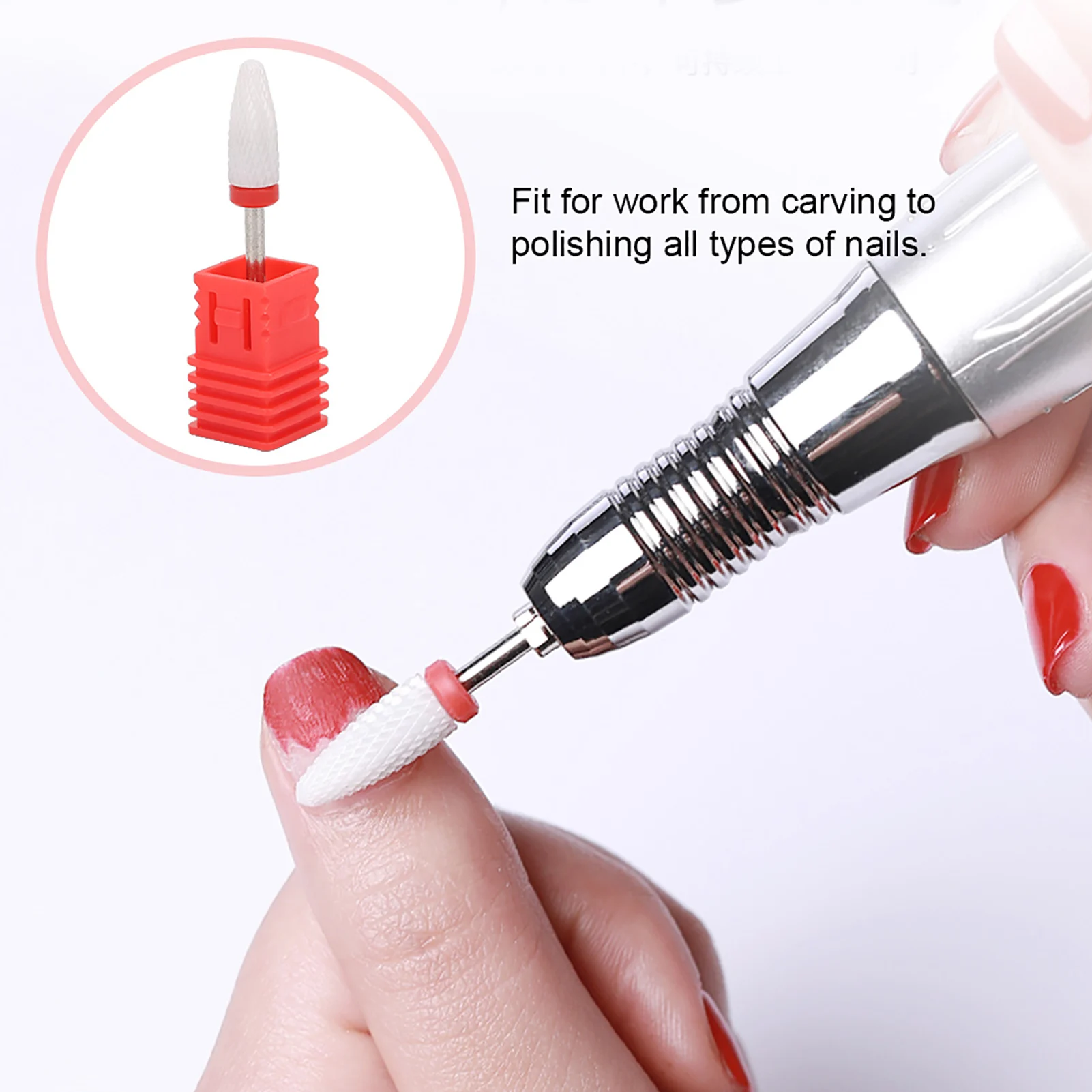 Electric Grinding Machine Accessories Nail Drill Bit Corn Head shape Electric Grinding Machine Accessories Lightweight Portable