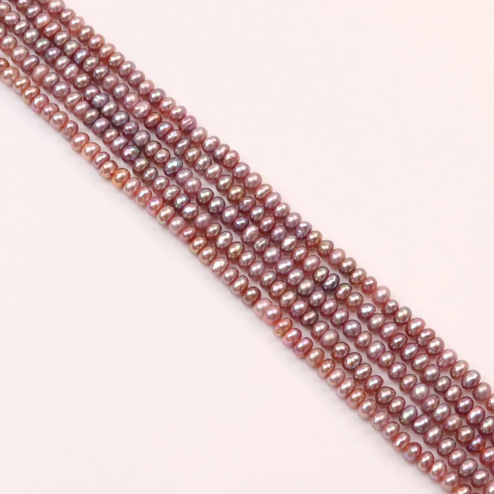 Natural Freshwater Pearl 100% Real Purple Potato Pearls Beads for DIY Bracelet Necklace Women Exquisite Jewelry Making Accessory