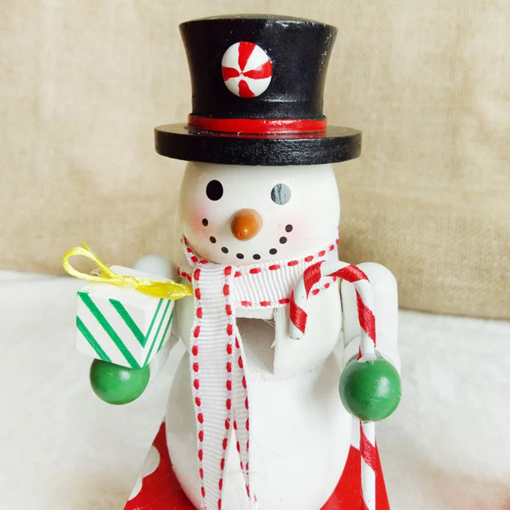 

Wooden Desk Calendar Bright Color Numbers Perpetual Christmas Decoration Office Gift Snowman Cartoon Accessory