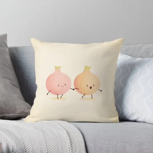 Onion  Printing Throw Pillow Cover Office Cushion Soft Car Square Anime Fashion Decorative Fashion Pillows not include One Side